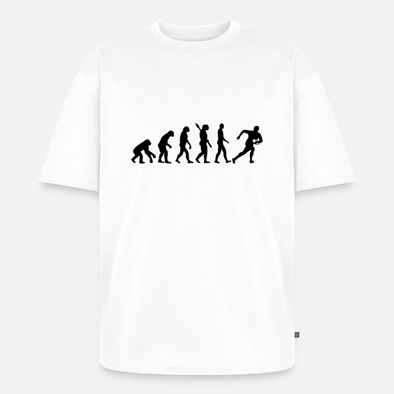 Rugby - Unisex Premium Oversized Bio T-Shirt - Weiß