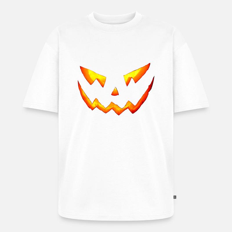 des halloween horror - Unisex Premium Oversized Bio T-Shirt - Weiß