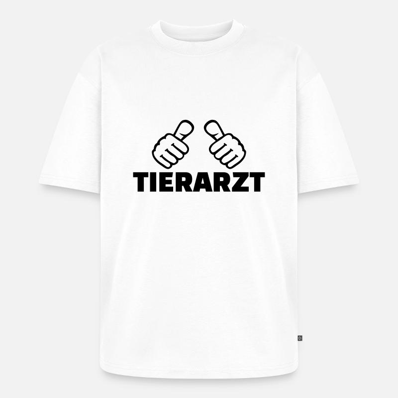 Tierarzt - Unisex Premium Oversized Bio T-Shirt - Weiß