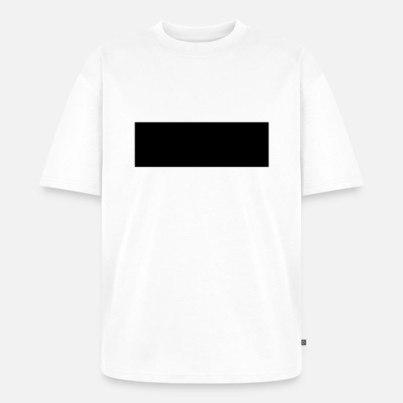 Rechteck - Unisex Premium Oversized Bio T-Shirt - Weiß