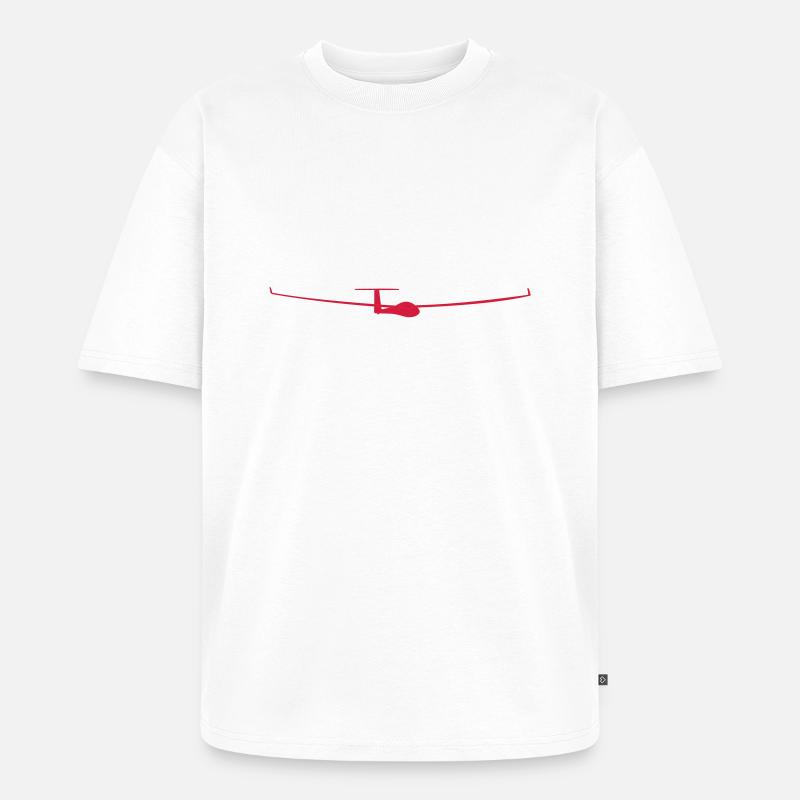 soaring pilot - T-shirt Premium bio oversize Unisexe - blanc