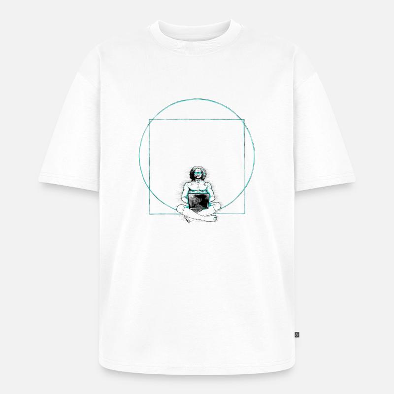 Nerd - Unisex Premium Oversized Bio T-Shirt - Weiß