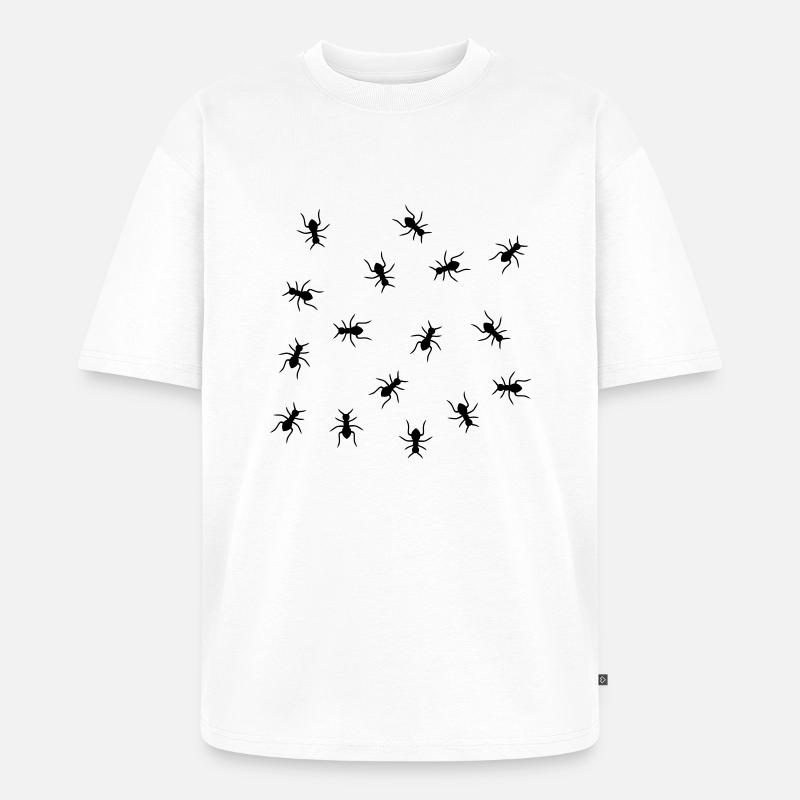 Ants Design - Unisex Premium Oversized Bio T-Shirt - Weiß