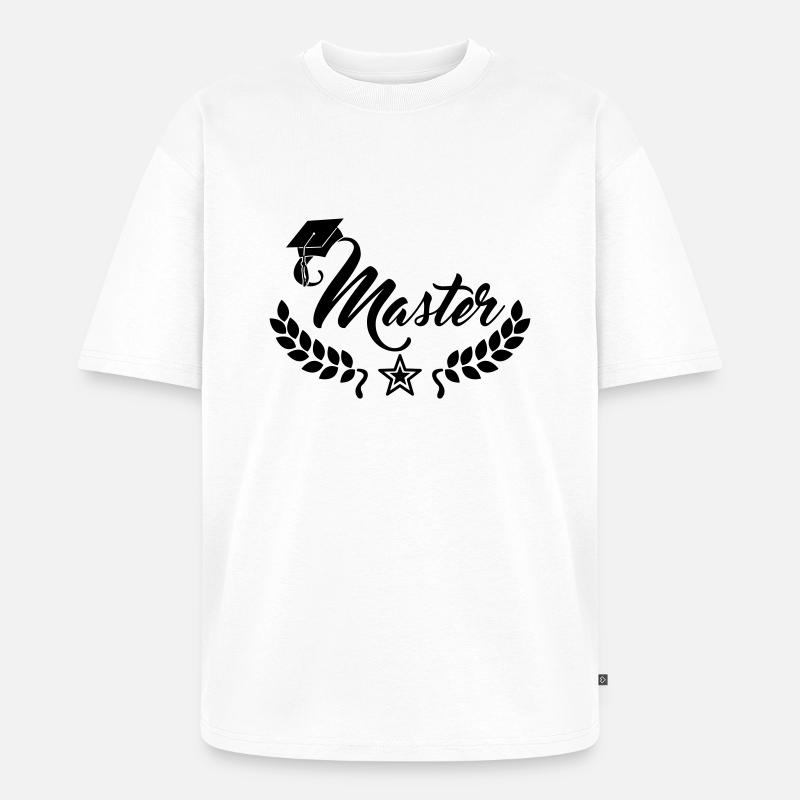 master abschluss - Unisex Premium Oversized Bio T-Shirt - Weiß