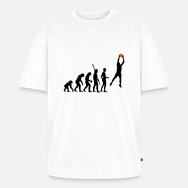 evolution_basketball_072011_a_2c - Unisex Premium Oversized Bio T-Shirt - Weiß