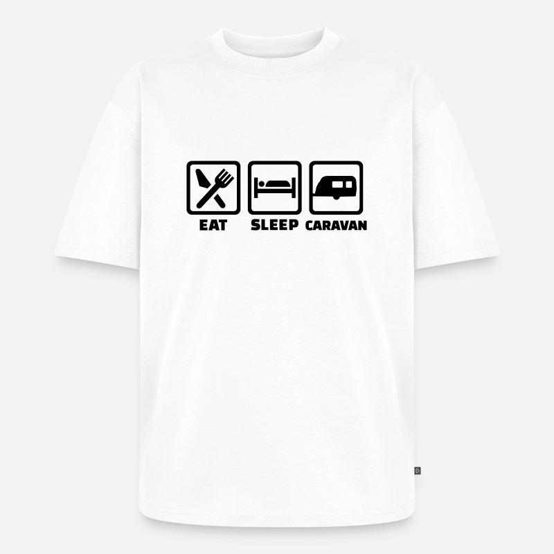 Caravan - Unisex Premium Oversized Bio T-Shirt - Weiß
