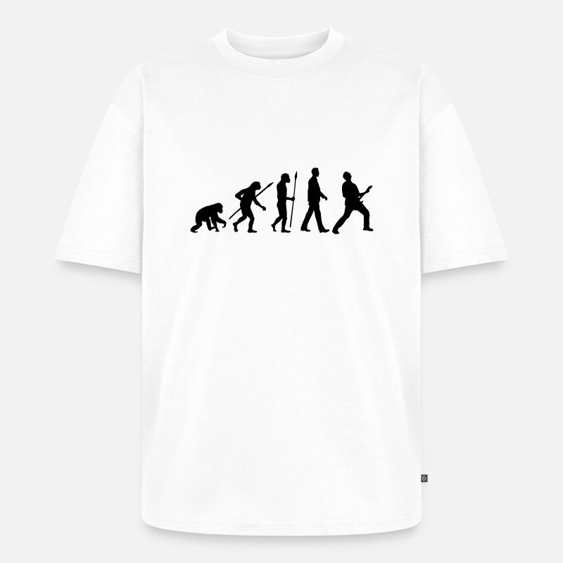 evolution_rocks_032012_a1c - T-shirt Premium bio oversize Unisexe - blanc