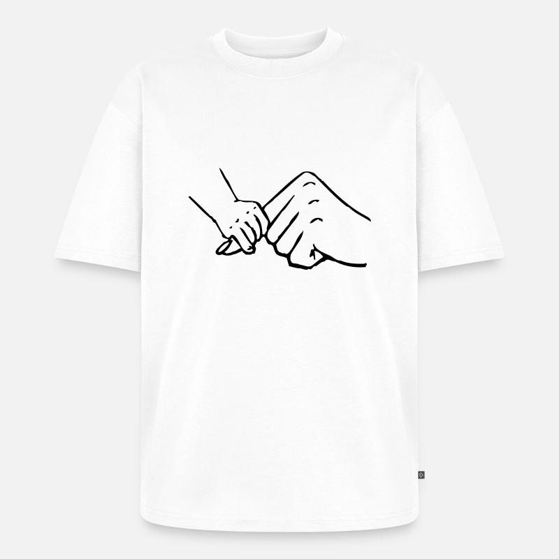 mutter baby - Unisex Premium Oversized Bio T-Shirt - Weiß