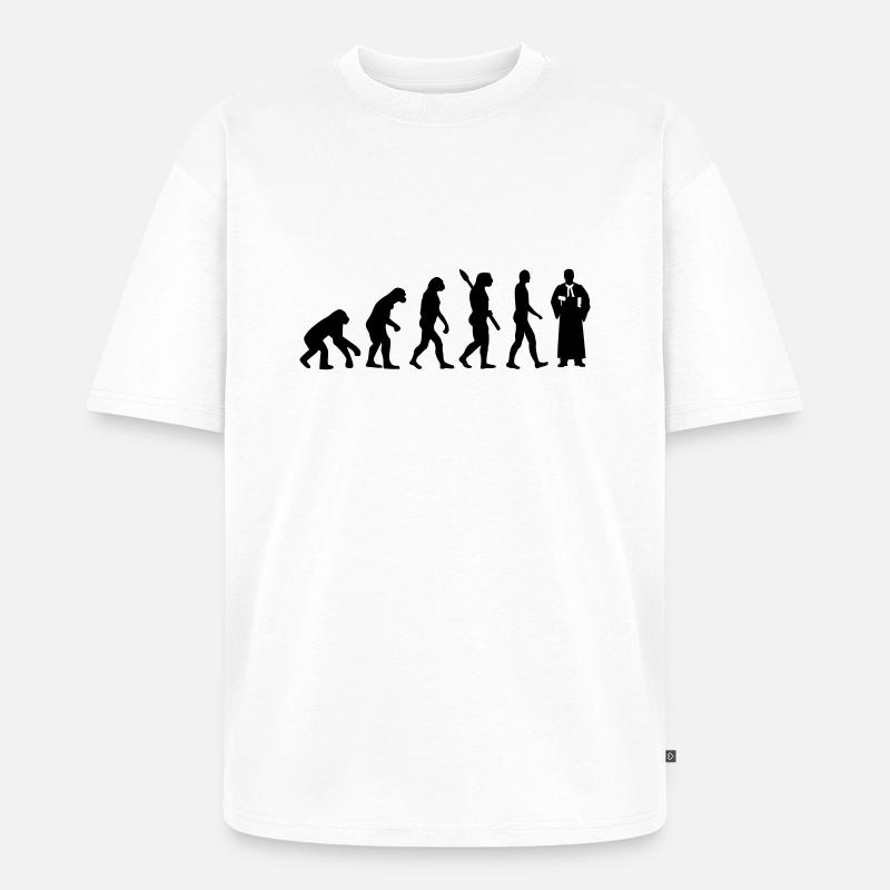 Évolution Juge - T-shirt Premium bio oversize Unisexe - blanc