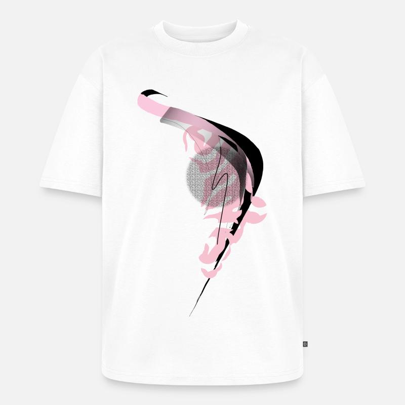 Tanz des Drachen - Unisex Premium Oversized Bio T-Shirt - Weiß
