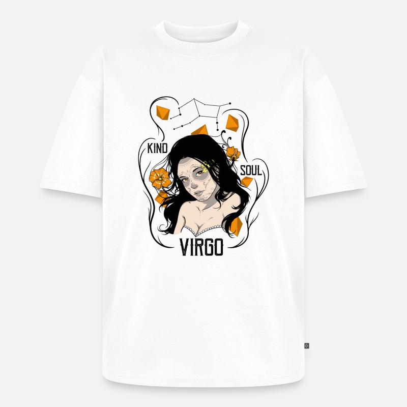 Jungfrau - Sternzeichen - Göttin - Unisex Premium Oversized Bio T-Shirt - Weiß
