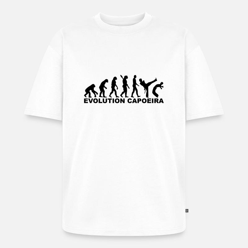 Evolution Capoeira - T-shirt Premium bio oversize Unisexe - blanc