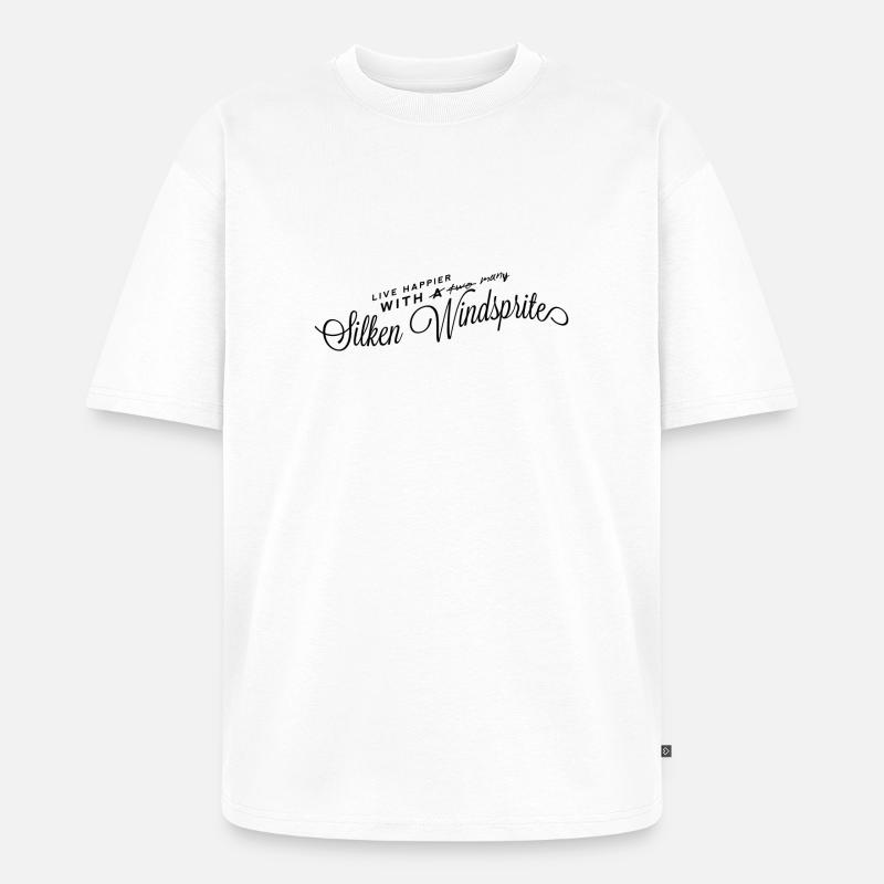 Many Silken Windsprites - Unisex Premium Oversized Bio T-Shirt - Weiß
