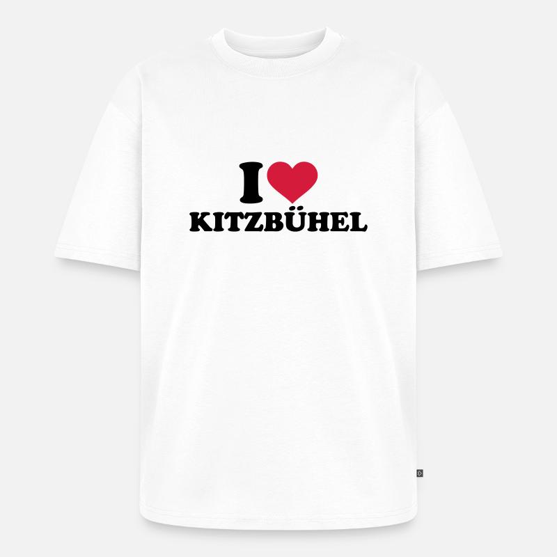 I love Kitzbühel - T-shirt Premium bio oversize Unisexe - blanc