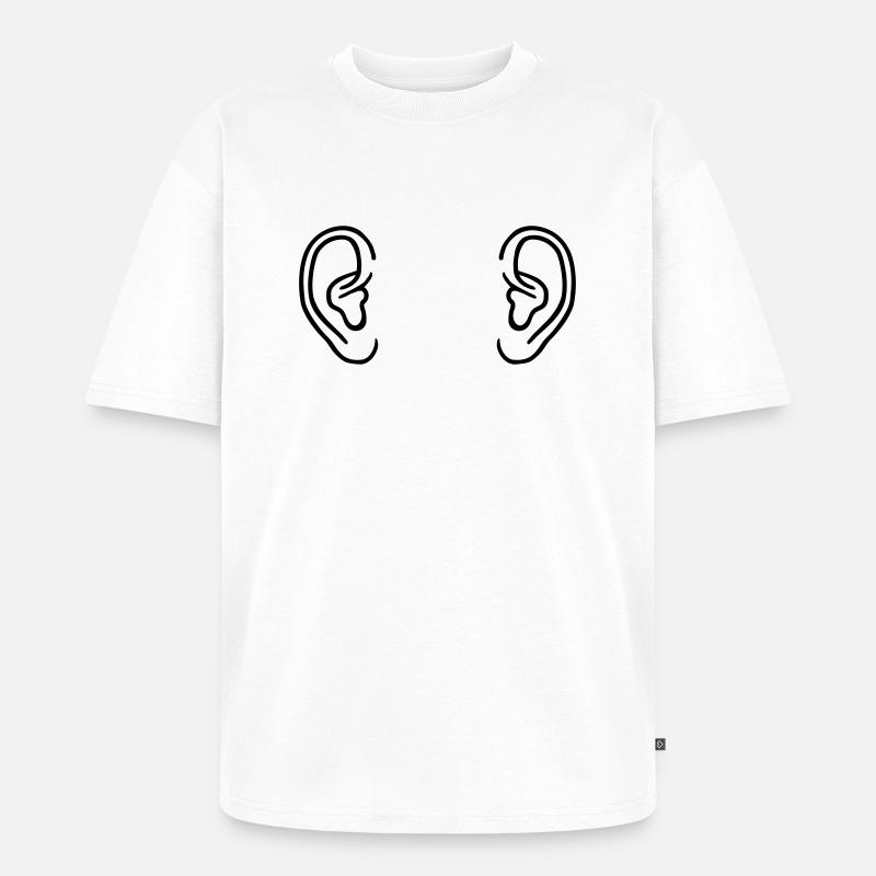 Korva - Premium unisex Oversized luomu-t-paita - valkoinen