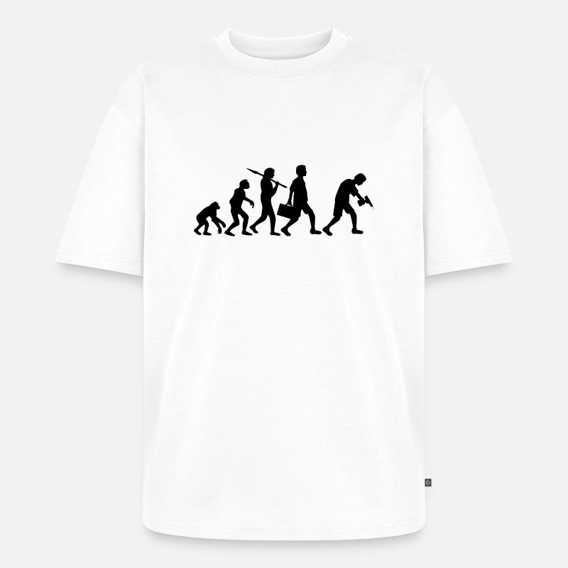 Craftsman Evolution - Unisex Premium Oversized Bio T-Shirt - Weiß