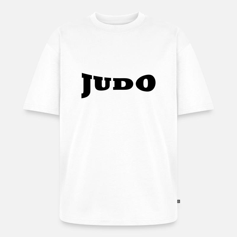 Judo Schiftzug - Unisex Premium Oversized Bio T-Shirt - Weiß