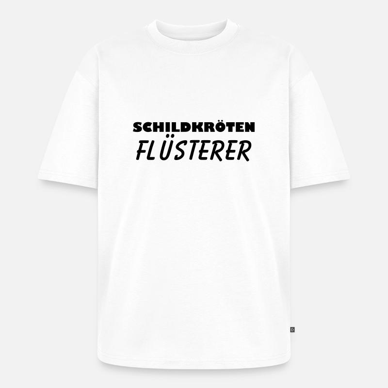 schildkröten flüsterer - Unisex Premium Oversized Bio T-Shirt - Weiß