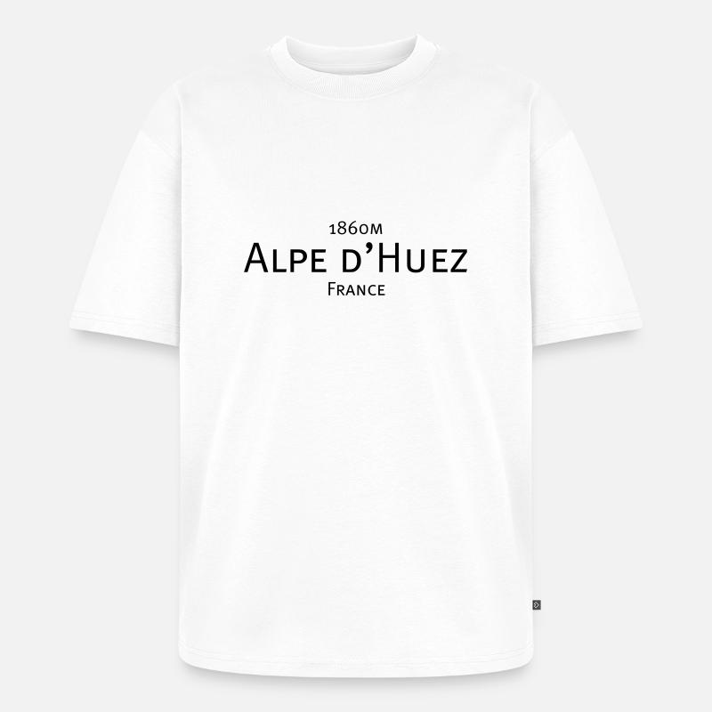 alpe d huez - Unisex Premium Oversized Bio T-Shirt - Weiß