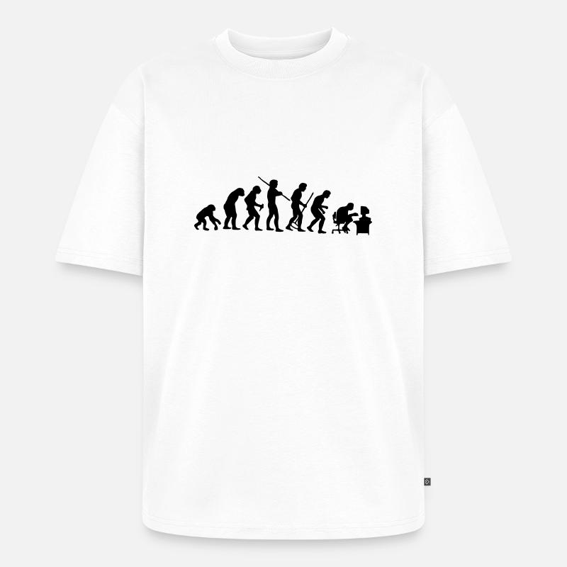 Evolution - Unisex Premium Oversized Bio T-Shirt - Weiß