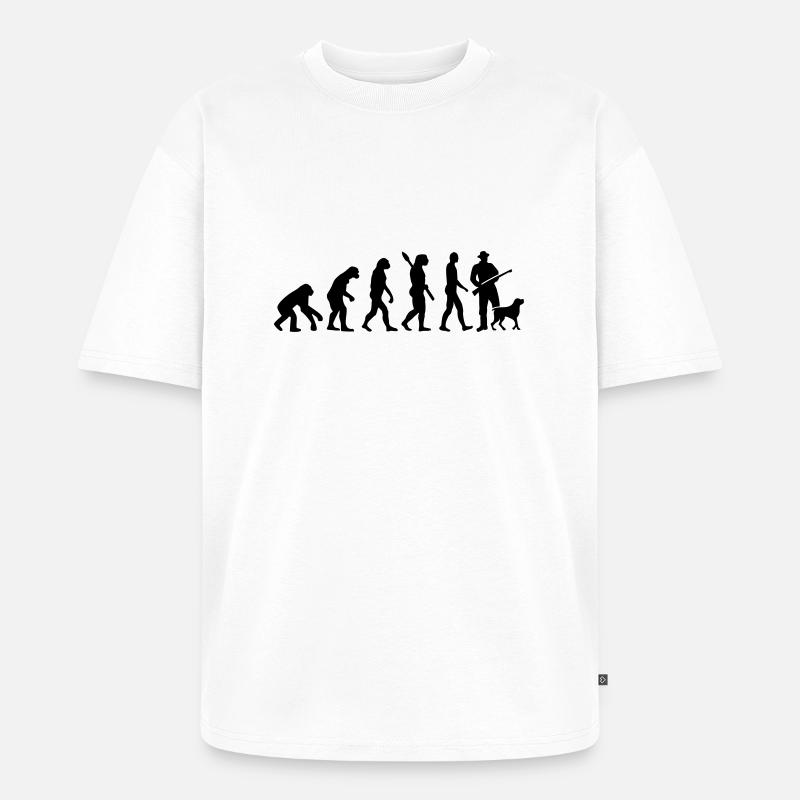 Jäger - Unisex Premium Oversized Bio T-Shirt - Weiß