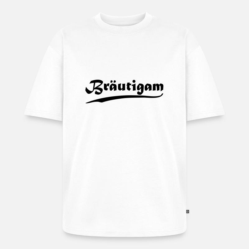 Bräutigam - Unisex Premium Oversized Bio T-Shirt - Weiß