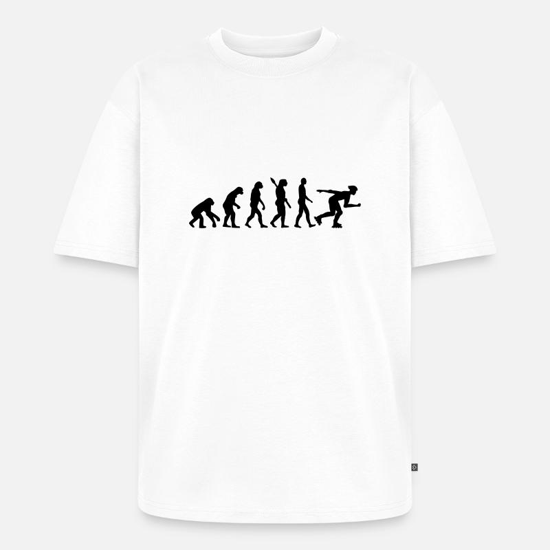 Evolution Inline Skating - Unisex Premium Oversized Bio T-Shirt - Weiß