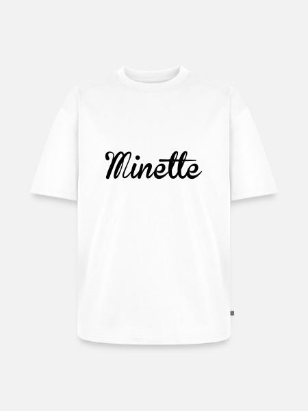 Minette - T-shirt Premium bio oversize Unisexe - blanc