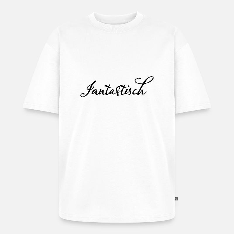 Jan Fantastisch - Unisex Premium Oversized Bio T-Shirt - Weiß