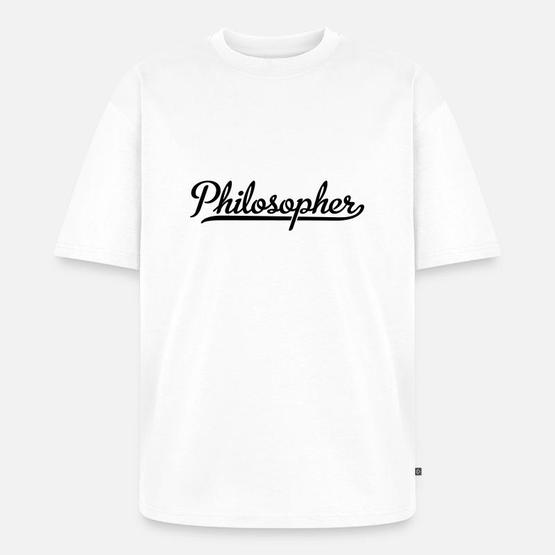 Philosopher - Unisex Premium Oversized Organic T-Shirt - white