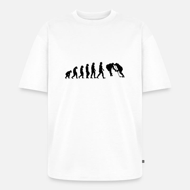 evolution hockey - Unisex Premium Oversized Bio T-Shirt - Weiß