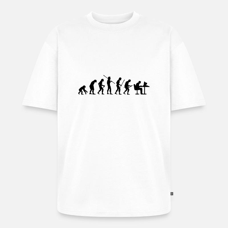 Evolution - Unisex Premium Oversized Bio T-Shirt - Weiß