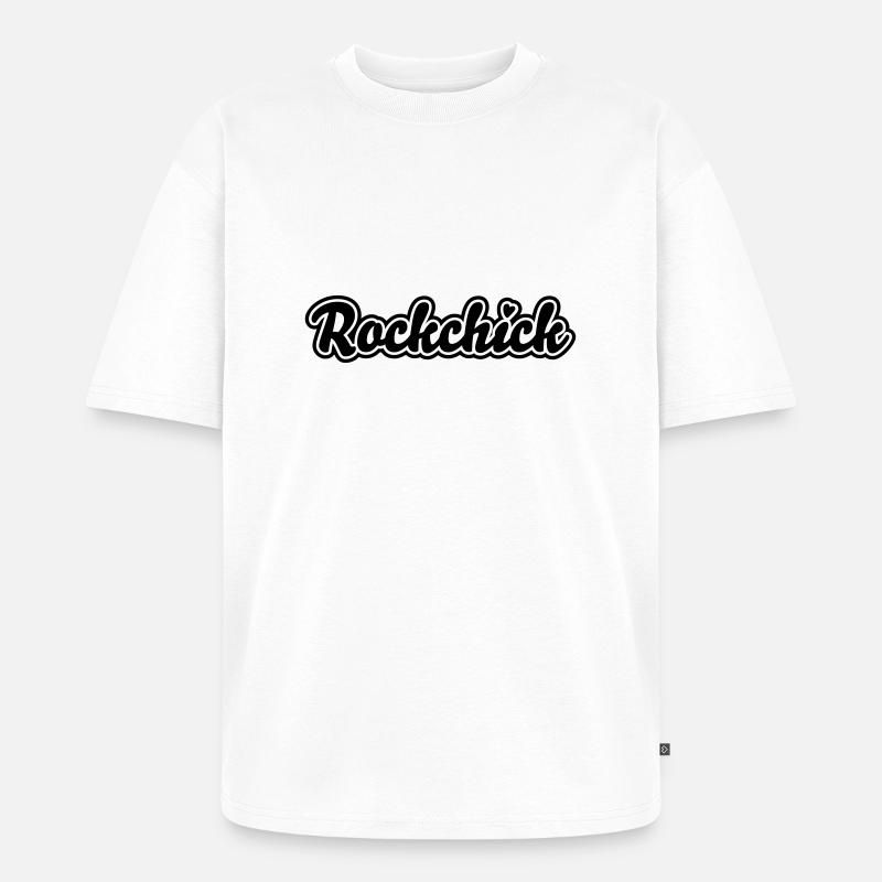 Rockchick - Unisex Premium Oversized Bio T-Shirt - Weiß
