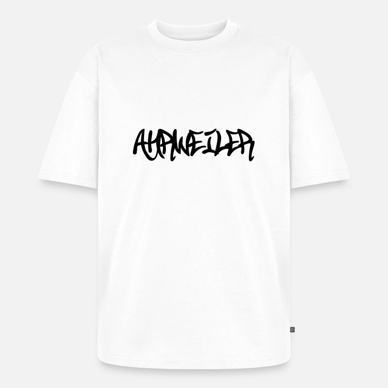 Ahrweiler Graffiti - Unisex Premium Oversized Bio T-Shirt - Weiß