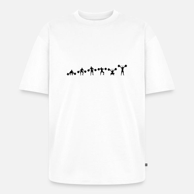 Reißen horizontal - Unisex Premium Oversized Bio T-Shirt - Weiß