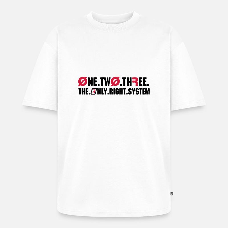 Right System - Unisex Premium Oversized Bio T-Shirt - Weiß