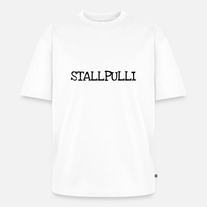 Stallpulli stallpulli - T-shirt Premium bio oversize Unisexe - blanc