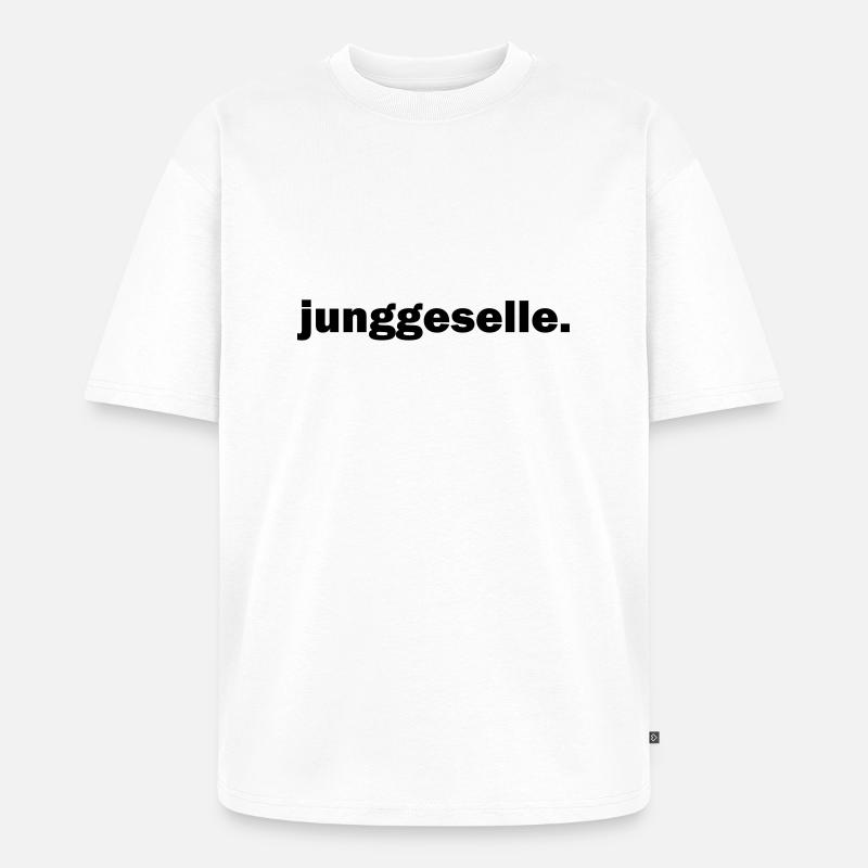 Junggeselle - Unisex Premium Oversized Bio T-Shirt - Weiß