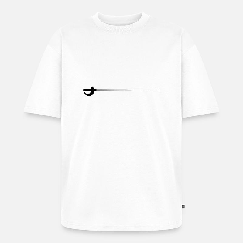 Säbel - Unisex Premium Oversized Bio T-Shirt - Weiß