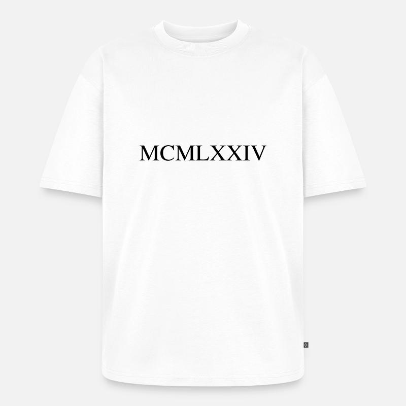1974 - Unisex Premium Oversized Bio T-Shirt - Weiß