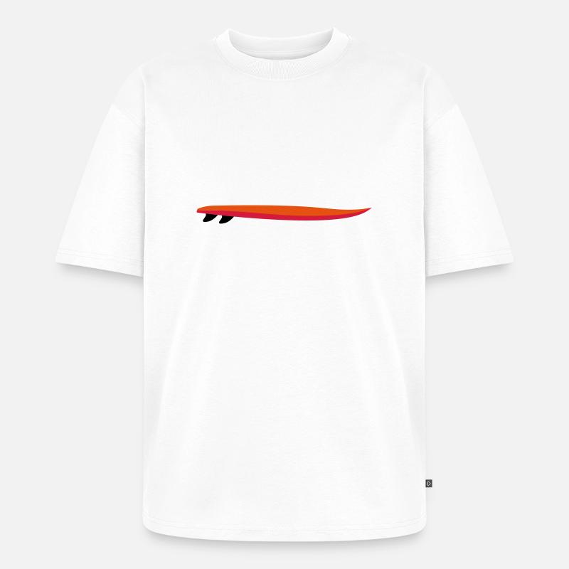 SURFING - Unisex Premium Oversized Bio T-Shirt - Weiß
