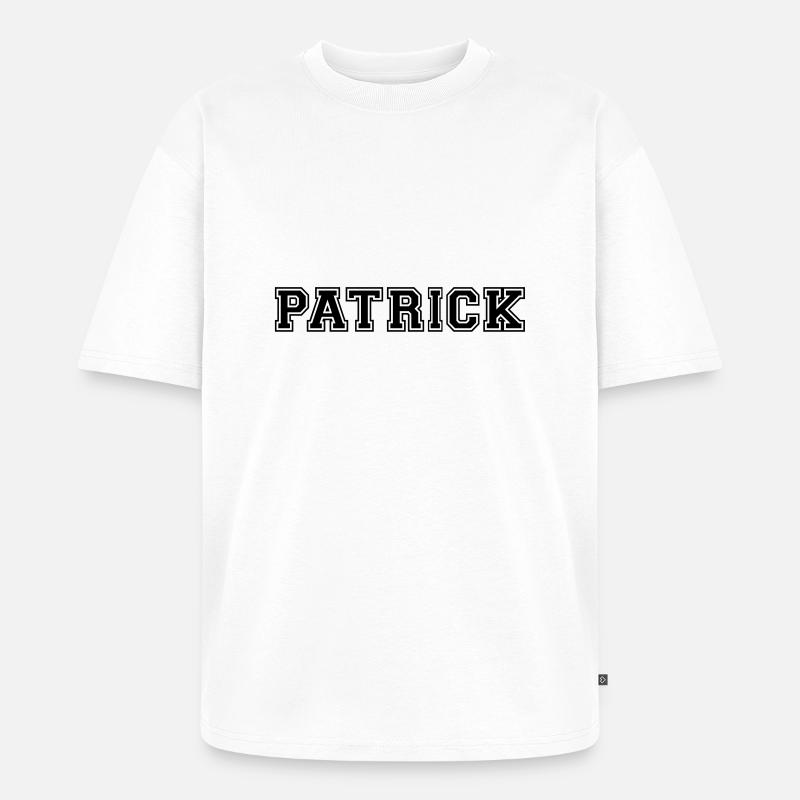 patrick - Unisex Premium Oversized Bio T-Shirt - Weiß