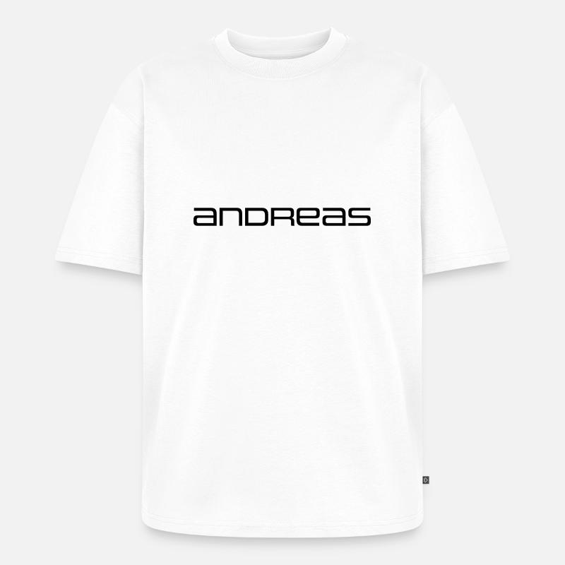 Andreas Geschenk - Unisex Premium Oversized Bio T-Shirt - Weiß