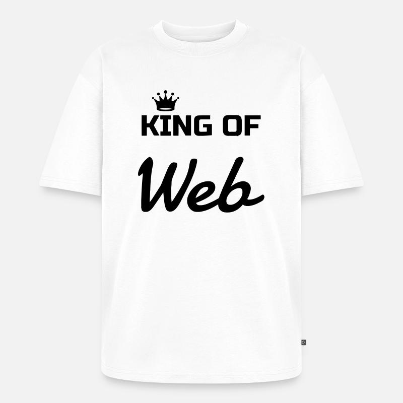 Webmaster Internet Web Geek Website - Unisex Premium Oversized Bio T-Shirt - Weiß