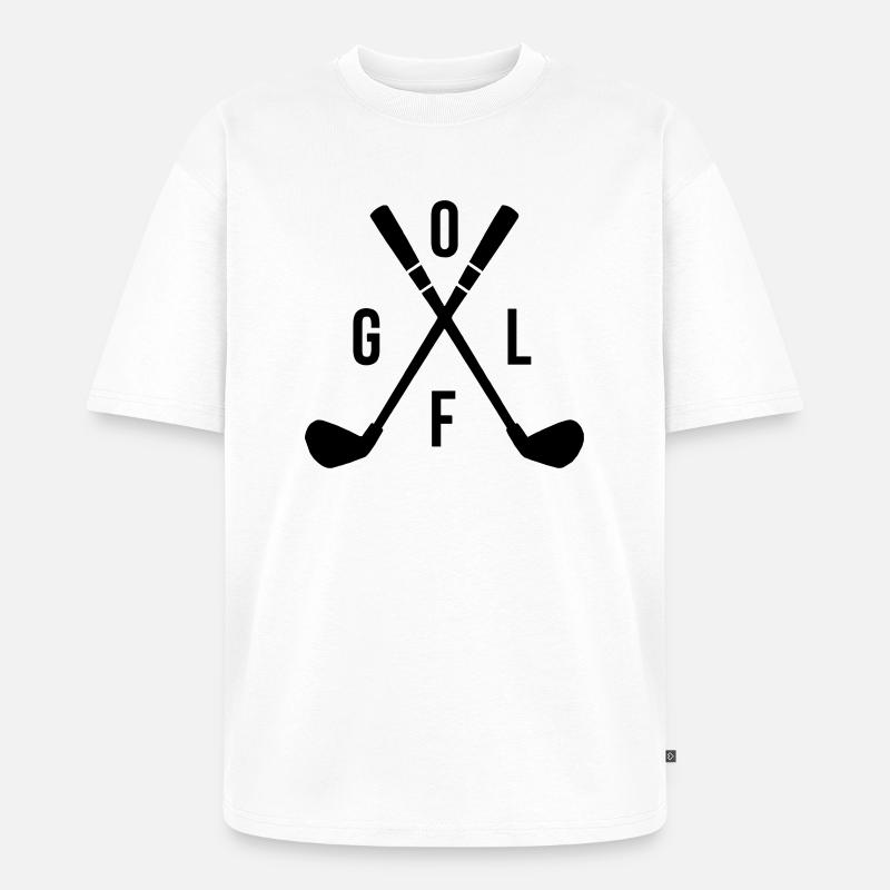 golf - Unisex Premium Oversized Bio T-Shirt - Weiß