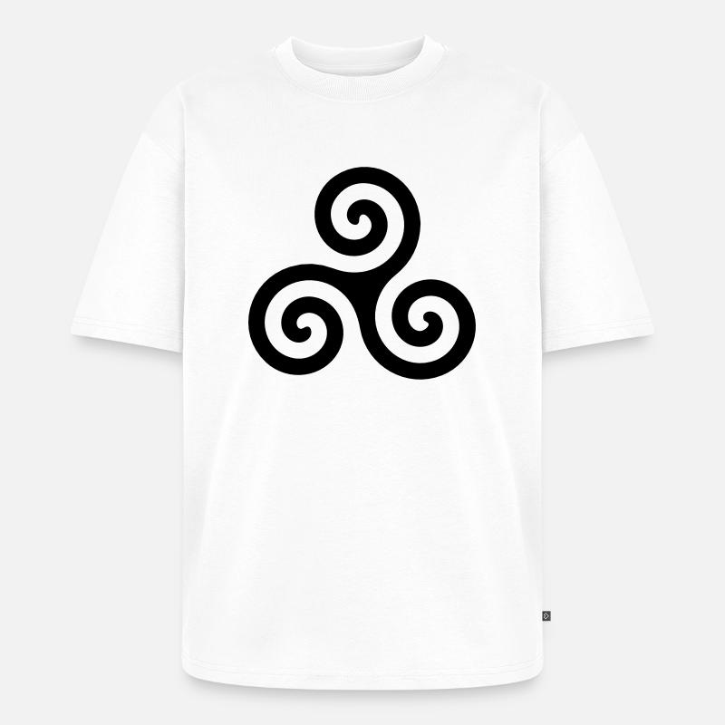 Wolf Symbol - Unisex Premium Oversized Bio T-Shirt - Weiß