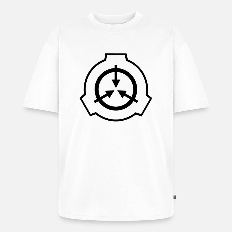 SCP Foundation Logo - Unisex Premium Oversized Bio T-Shirt - Weiß