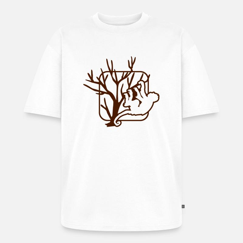 affe - Unisex Premium Oversized Bio T-Shirt - Weiß