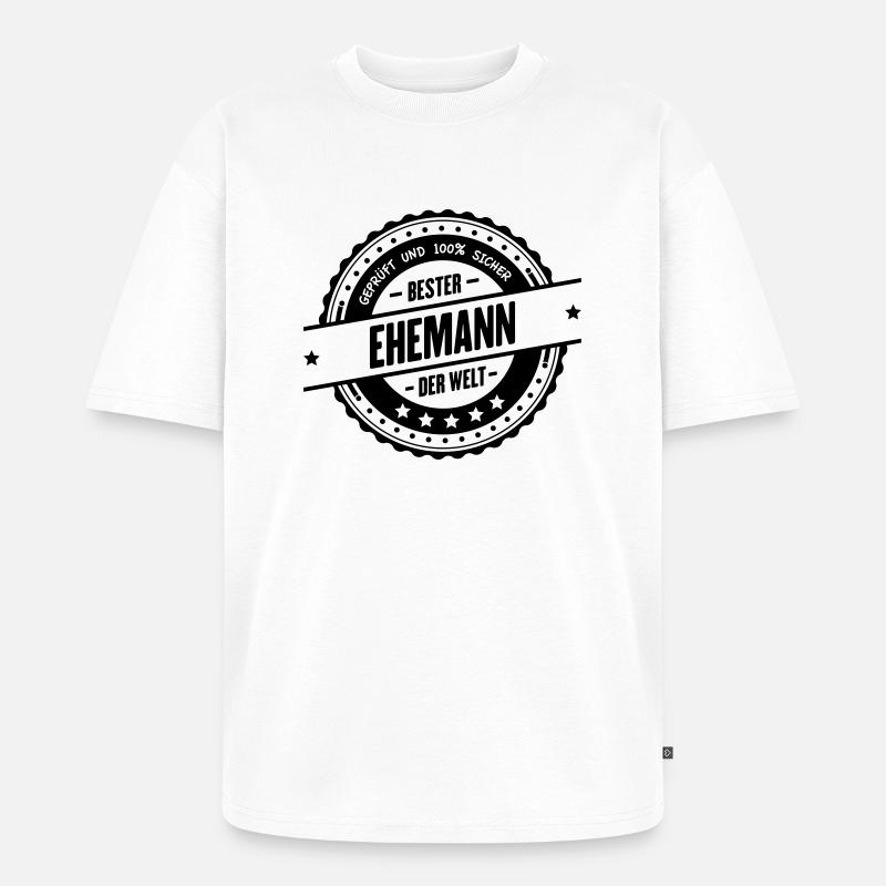 Bester Ehemann - Unisex Premium Oversized Bio T-Shirt - Weiß