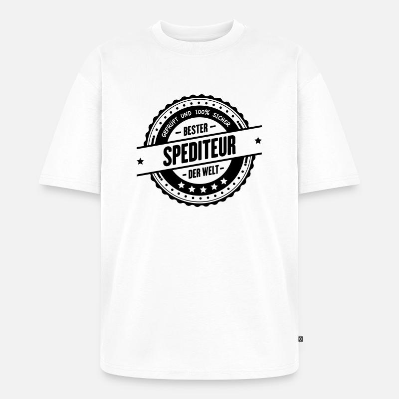Bester Spediteur - Unisex Premium Oversized Bio T-Shirt - Weiß